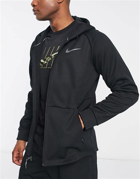 Nike Training Pro Therma Sphere zip thru hoodie in 